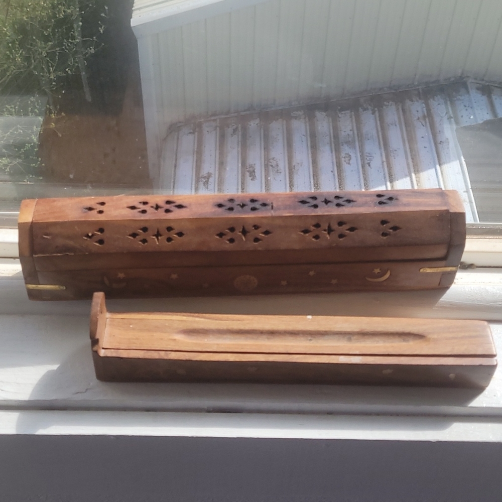 Wood insence holders
